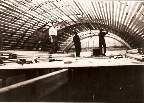 Bouw Baanders tempel 1939